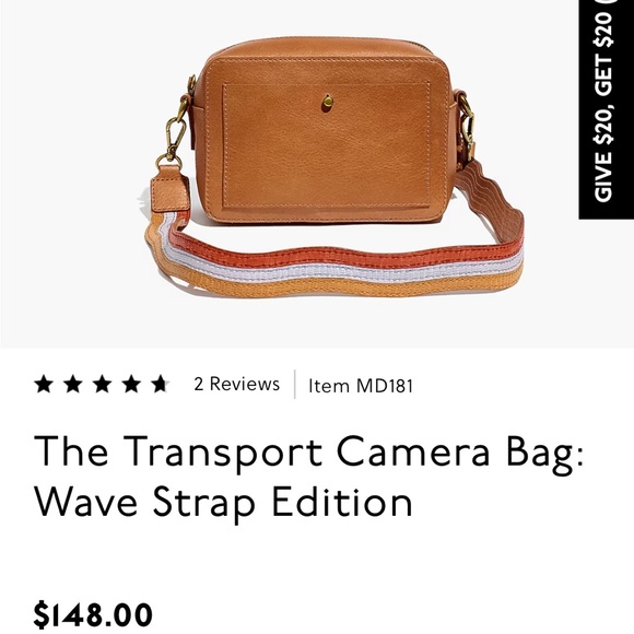 Madewell Bags Madewell Transport Camera Bag Wave Strap Edition